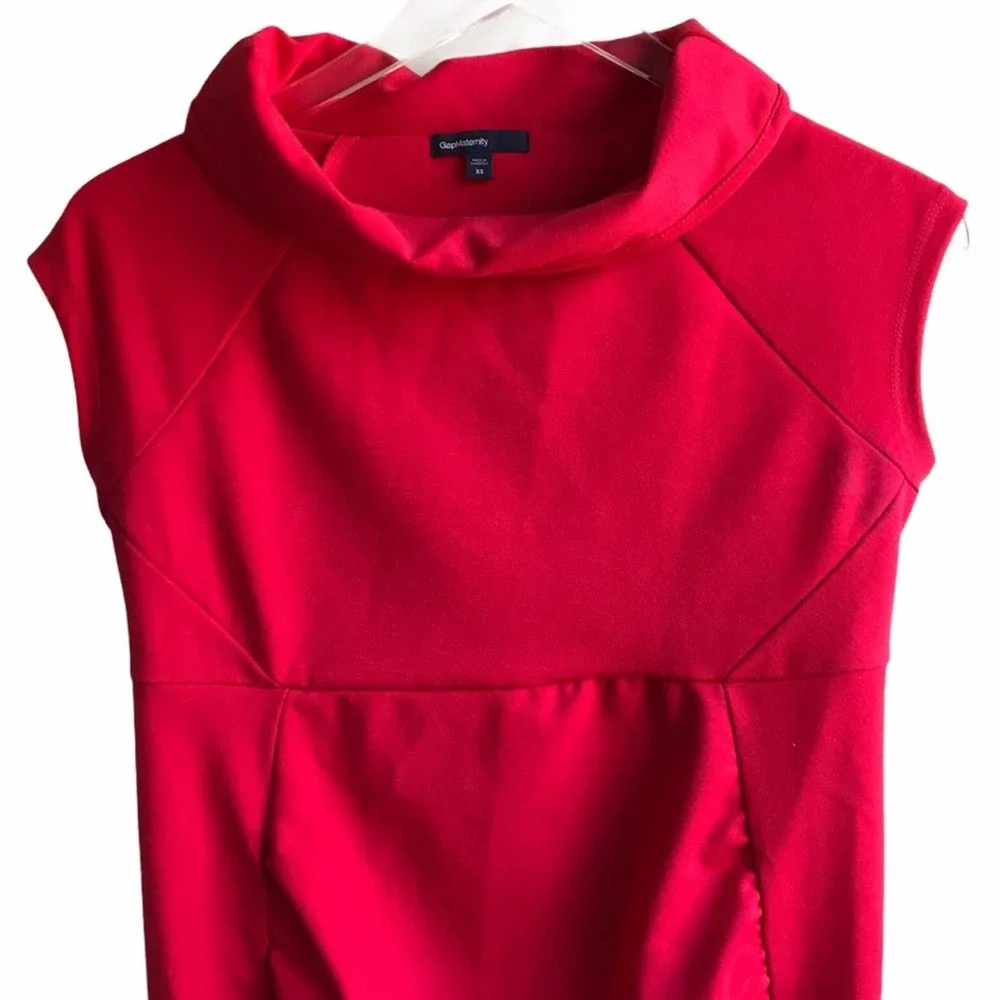 Gap Maternity Mockneck Ponte Sleeveless Knit Dress Size XS